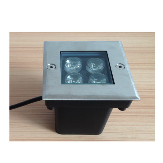 Похороненный 12 Вт IP67 Открытый RGB утопленный светодиодный подземный свет подземный парк садовые фонари