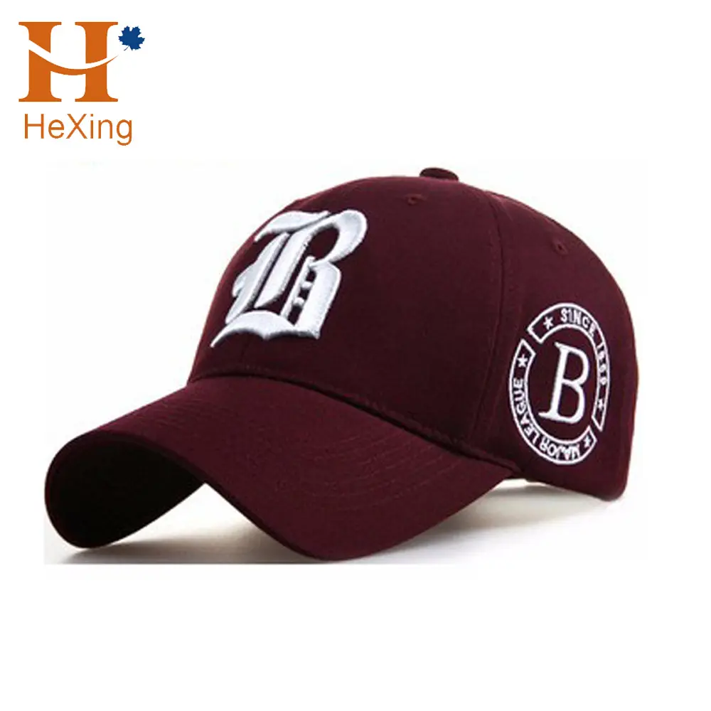 Custom High Quality 3D Embroidery Logo 6 Panel Baseball Cap, Adjustable Golf Sports Caps Hats