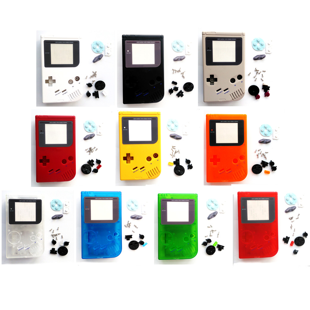 Черный Серый OEM новый полный корпус чехол для Nintendo Gameboy классический для GB DMG GBO