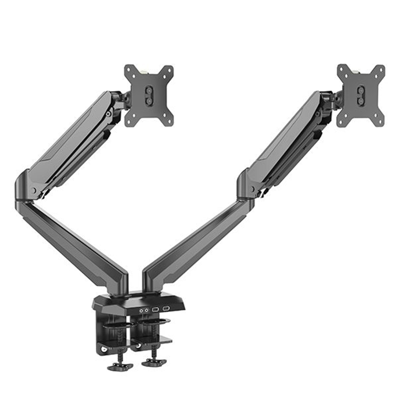 Dual Gas Spring loading LCD screen Monitor Arm/mounts for office desks