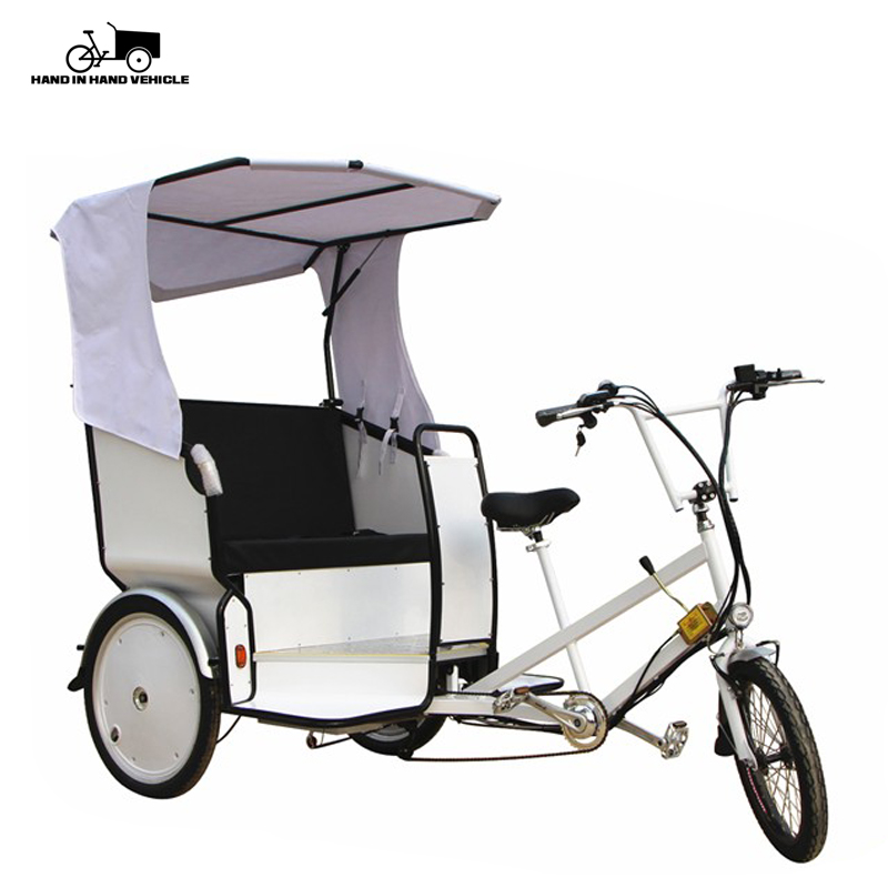 Трехколесный пассажирский Электрический рикша Pedicab для продажи с закрытым корпусом