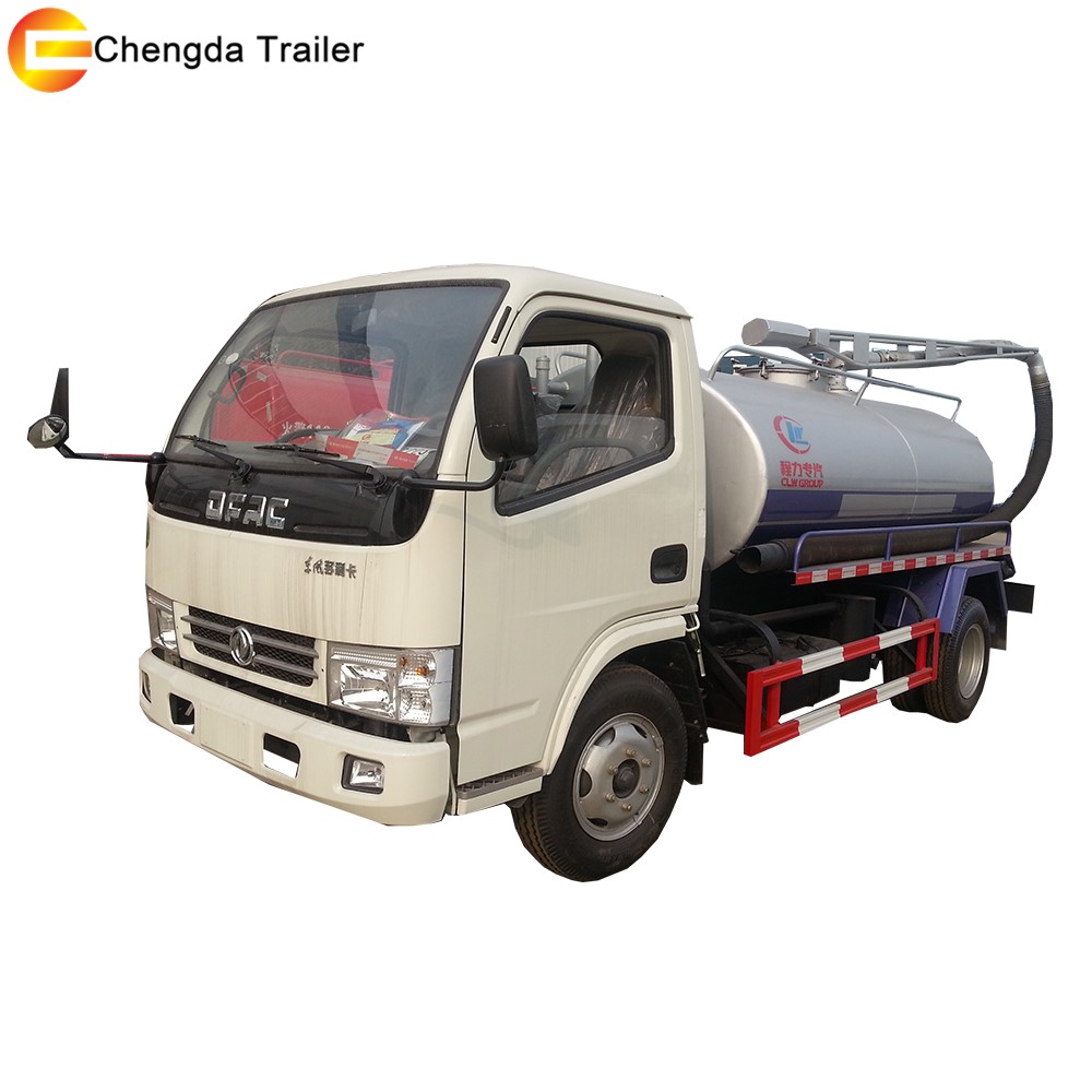 Недорогой Dongfeng 3000L литры 4*2 всасывающий канализационный грузовик б/у всасывающий грузовик вакуумный грузовик всасывание сточных вод для продажи