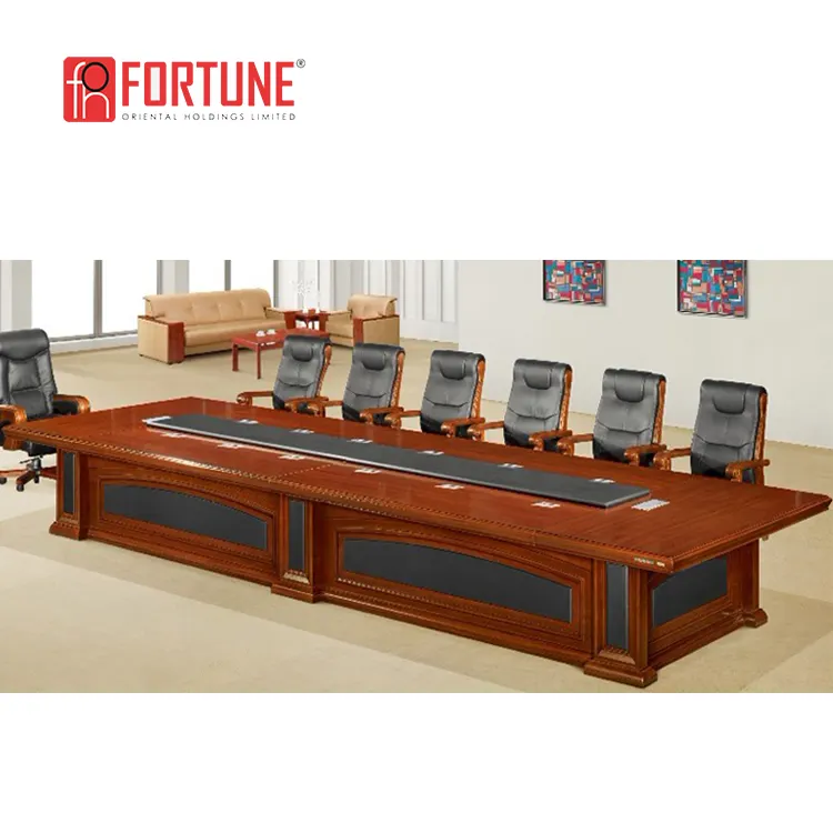 Luxury conference table / High end meeting room table / Contemporary Boardroom conference table (FOH-H8085)