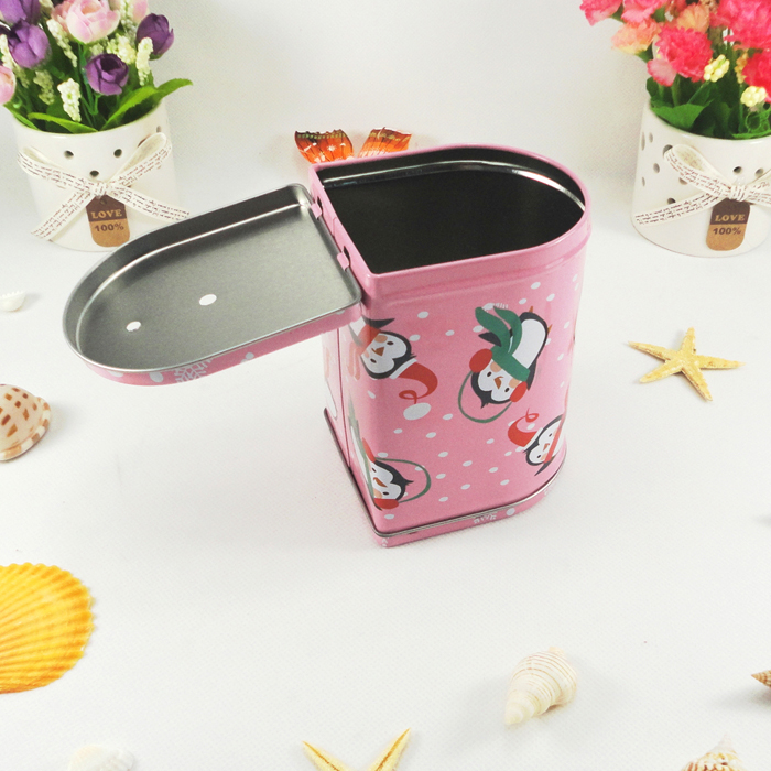 mail box shaped luxury colorful candy tin box set
