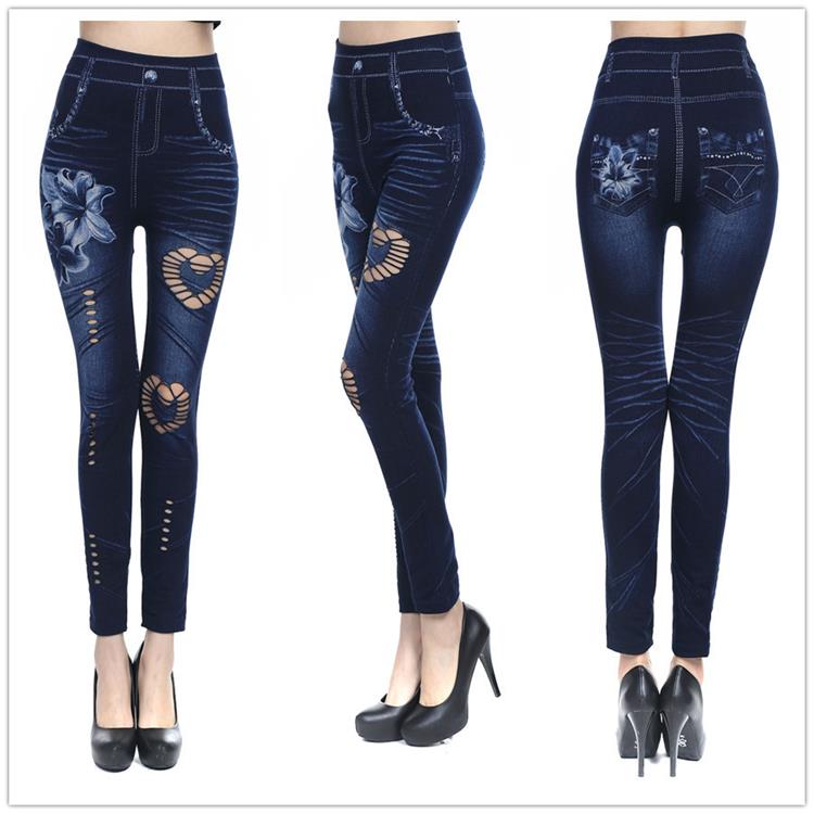 Hot sale Adults Age Group and Custom Available Quantity women Denim Jegging