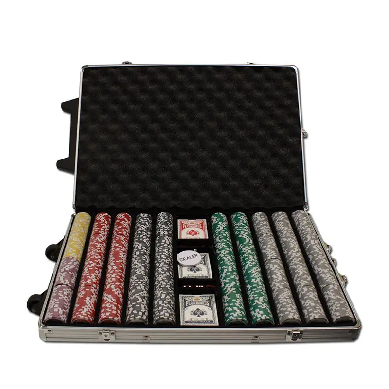 300 500 1000 chips aluminum case for poker