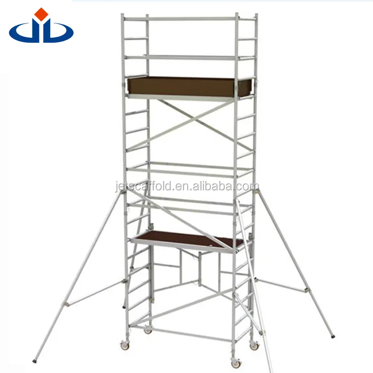 High quality Aluminium Alloy 6063 Material Durable wheel scaffold Excellent Mobile Tower Aluminum Scaffold