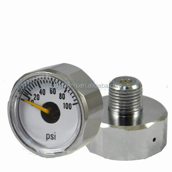 HF 23 мм 1/8 дюйма NPT 0-PSI мини-датчик давления для подключения резервуара