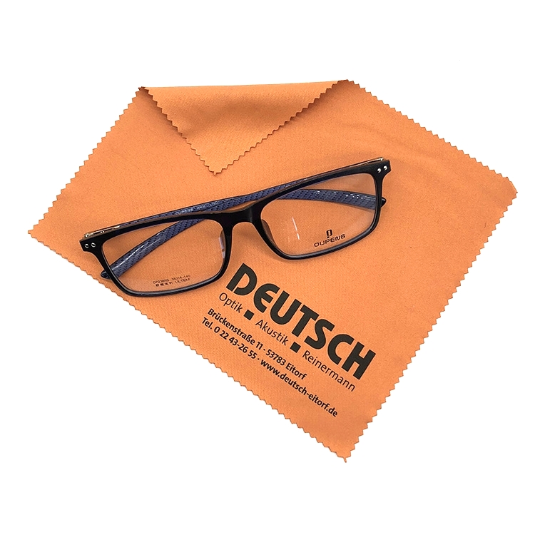 15*18cm Customized Logo Silkscreen Printing Sunglasses Microfiber Cleaning Cloth In Bulk