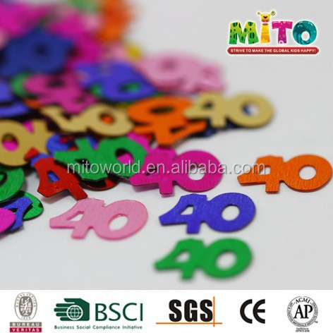 Металлический 40 ФОРМЫ конфетти