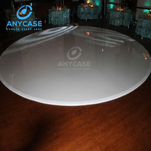 Новый дизайн, Белый Круглый Деревянный Танцпол Anycase