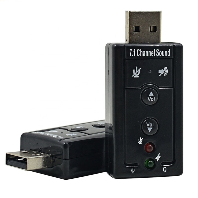7,1 Внешняя USB звуковая карта USB к разъему 3,5 мм наушники аудио адаптер микрофон Звуковая карта для Mac Win Compter Android Linux