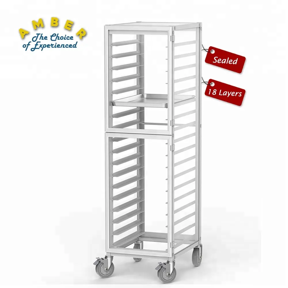 Aluminum Alloy GN Pan Trolley for Commercial Bakery Shop