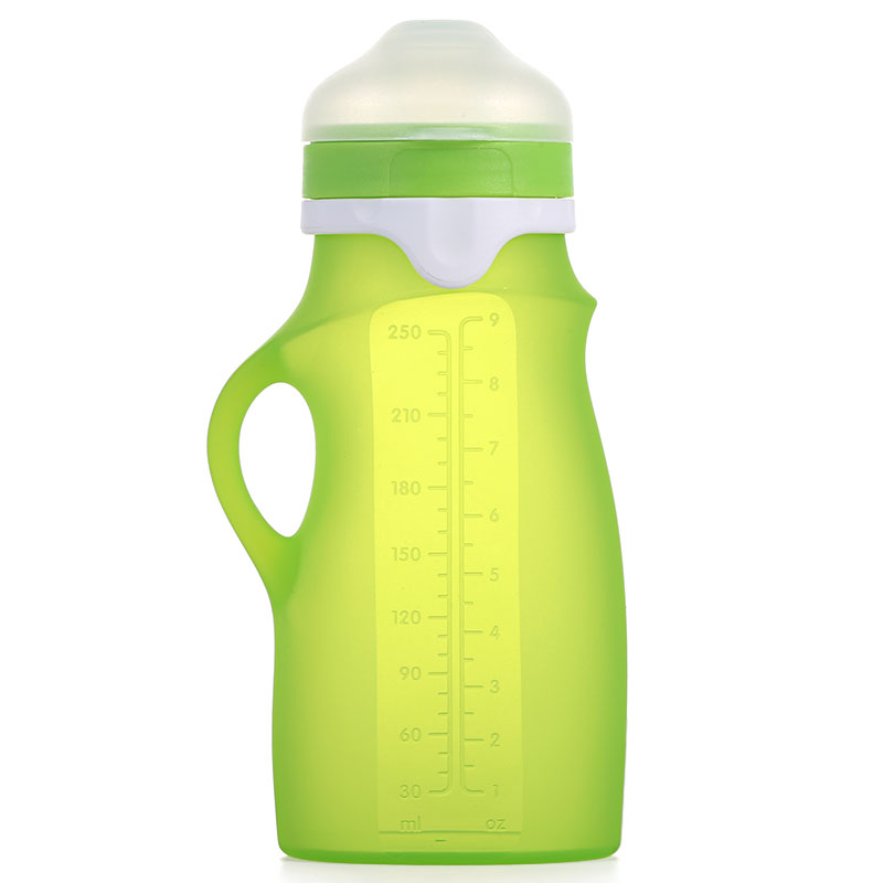 Мягкий выдавливаемый bpa Бесплатный мешочек многоразовый детский силикон