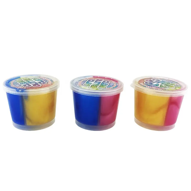 Magic Metallic Super Stretchy Jelly Mud Crazy Slime Jar Putty Toy For Kids