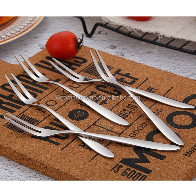 Eco-Friendy Reusable High Quality Stainless Steel Mini Dessert Cake Fruit Salad Fork