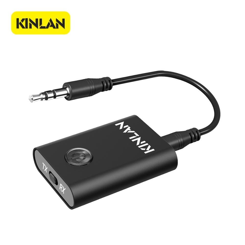 Kinlan amazon лидер продаж электроника 2-в-1b 5,0 автомобильный комплект Aux CSR8670 передатчик и приемник 3,5 мм разъем Aux музыкальный динамик адаптер