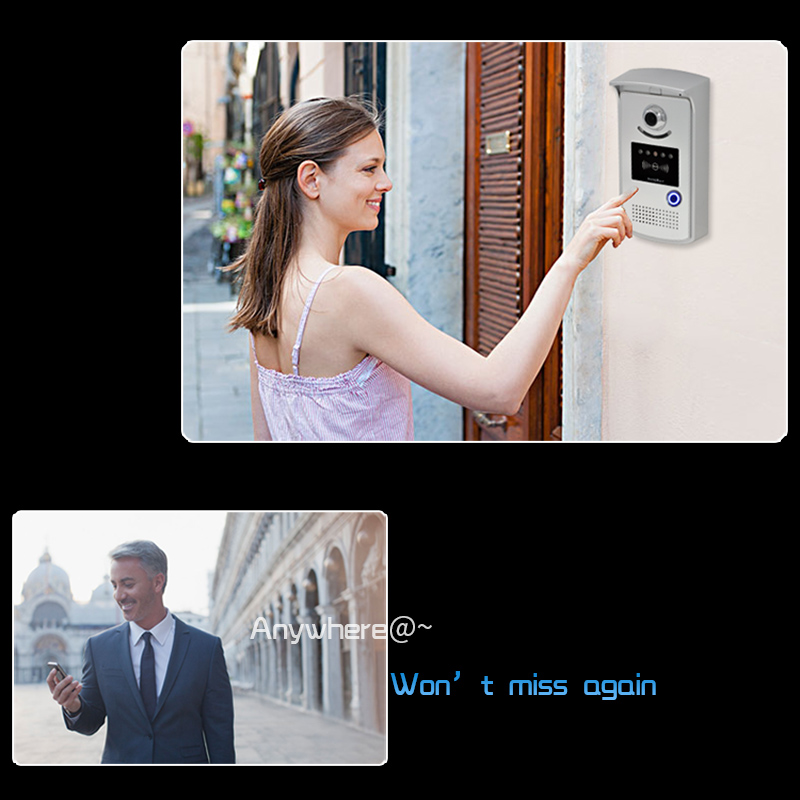 Беспроводная Wi-Fi Удаленная видеокамера домофон дверной глазок камера Умный дверной звонок глазок