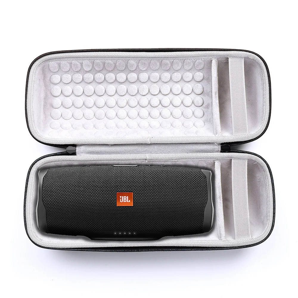 Жесткий Дорожный Чехол для JBL Charge 4, портативный водонепроницаемый беспроводной динамик (черный), подходит для USB разъема и кабеля, коробка EVA