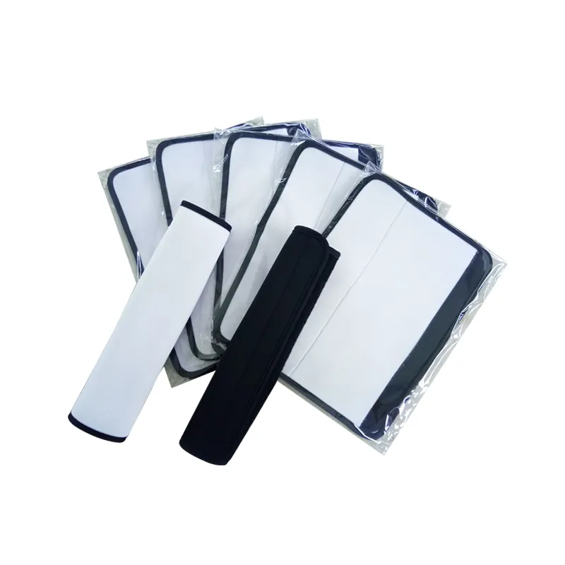 For sublimation blank white color neoprene car seat belt cover/strap