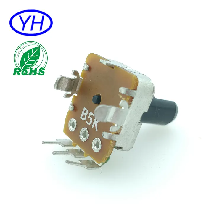 Factory wholesale Carbon film Insulation shaft 12MM 3 pin rotary stereo volume control b503 potentiometer