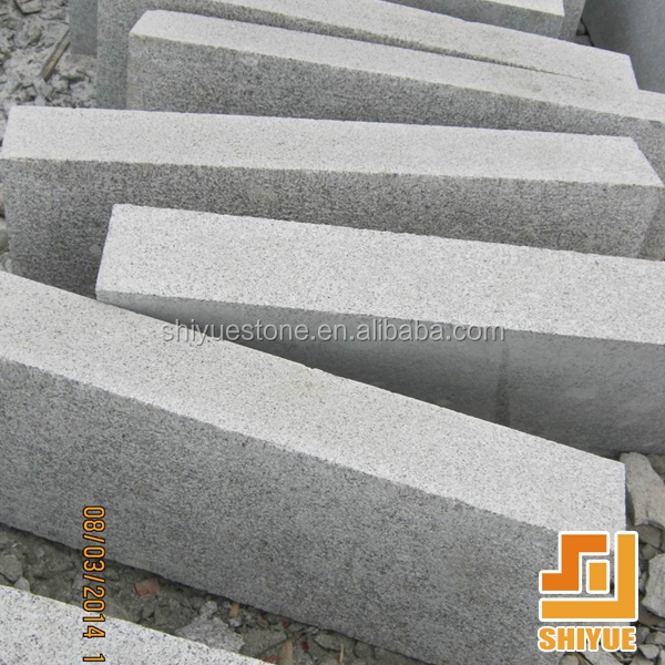 Китайский Недорогой светло-серый гранит G341, гранитные керамики kerbstone