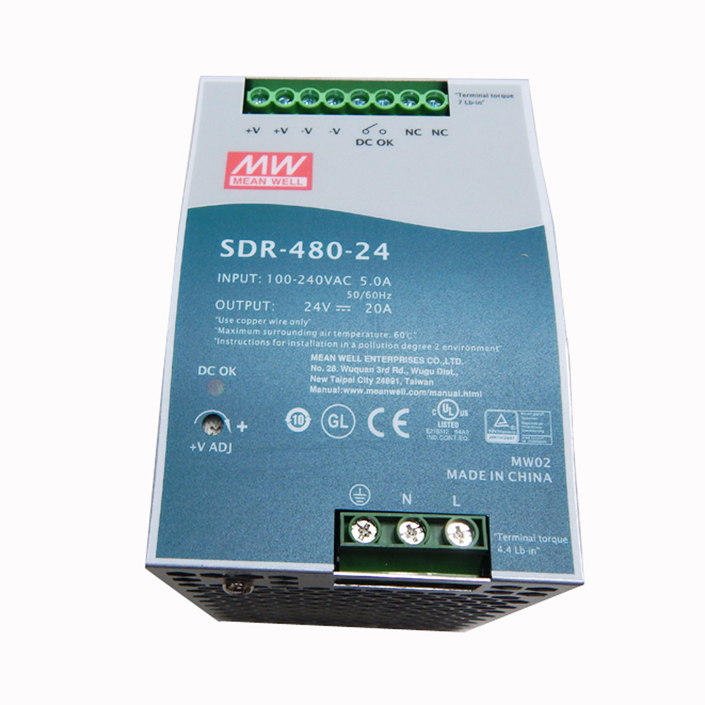 Meanwell SDR-480-48 источник питания sdr 480 Вт 48 в 10 А с функцией PFC