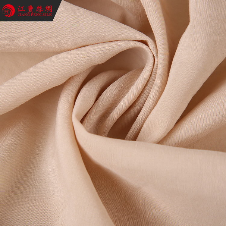 E27 Hand-feel 168G ткань 20% Лен Tabby 80% Тенсел для брюк