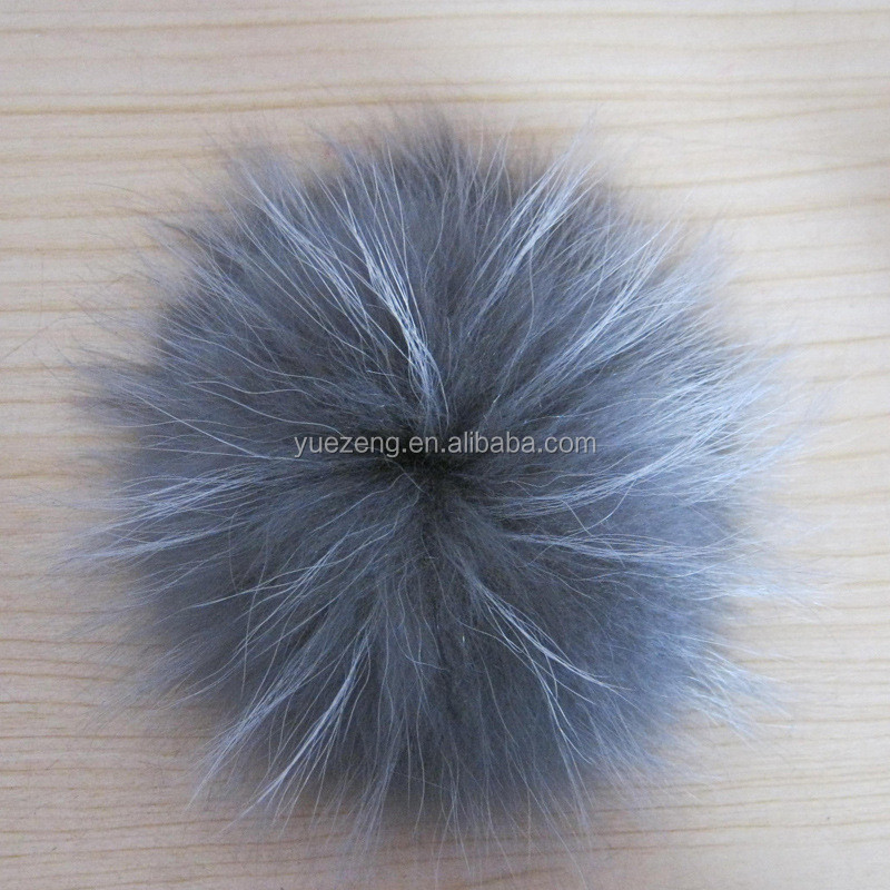 popular cute real raccoon fur pom ball