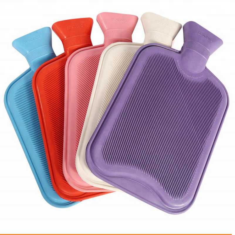 Medical rubber warmer different size and color hot water bottle/bag with cover