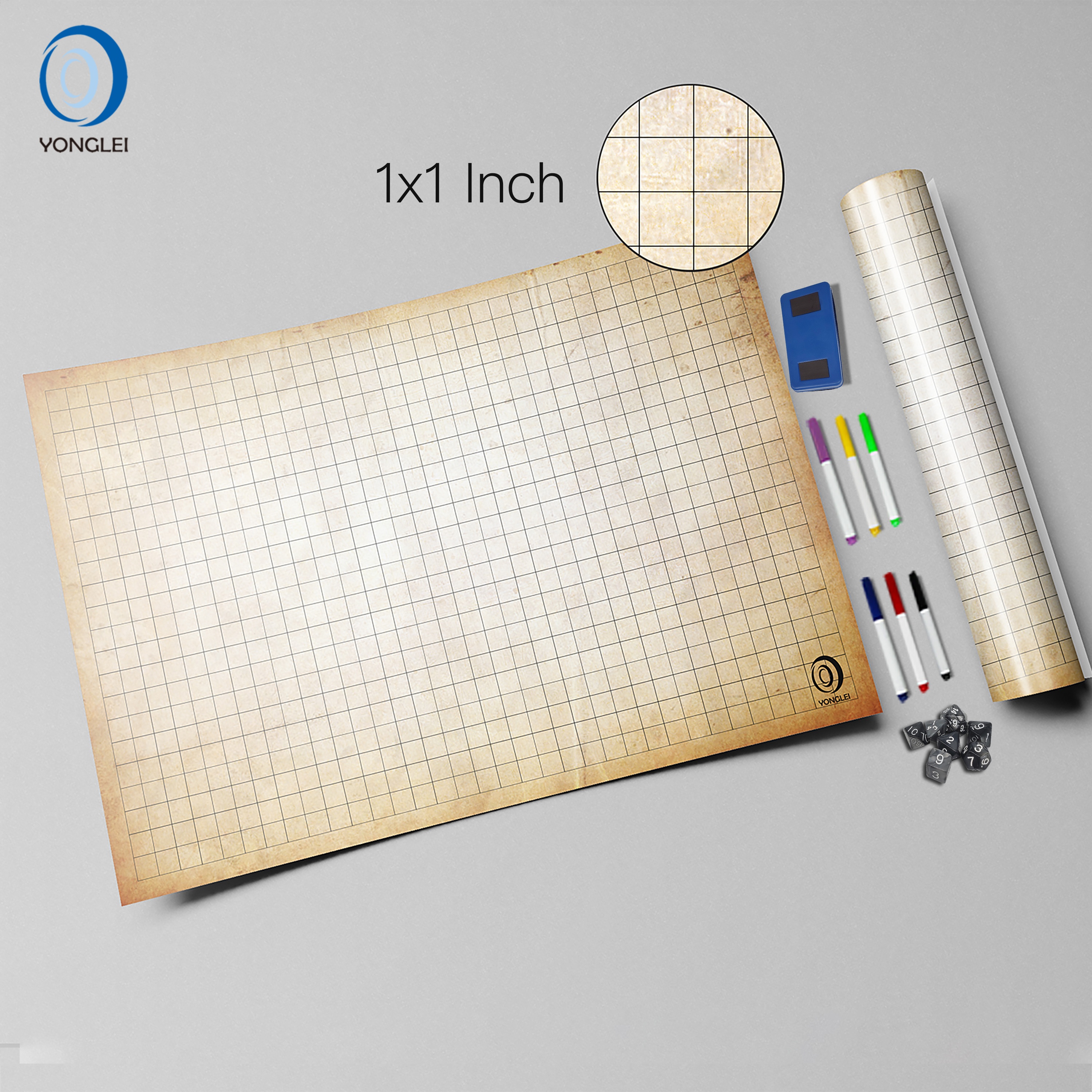 1.0-2A2 Reusable dry erase custom gaming mat play game mat