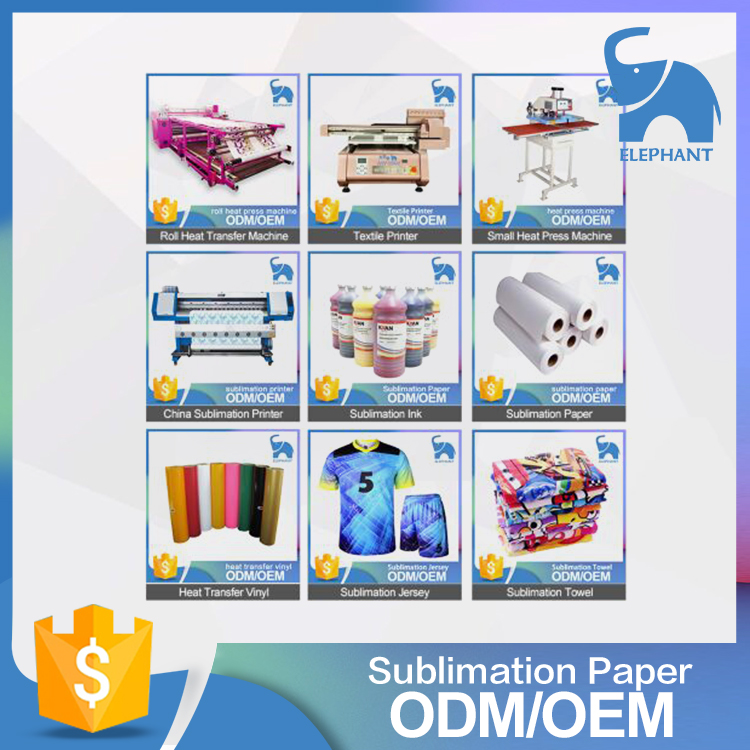 Best quality A3 A4 size fast dry sublimation heat transfer paper for t-shirt