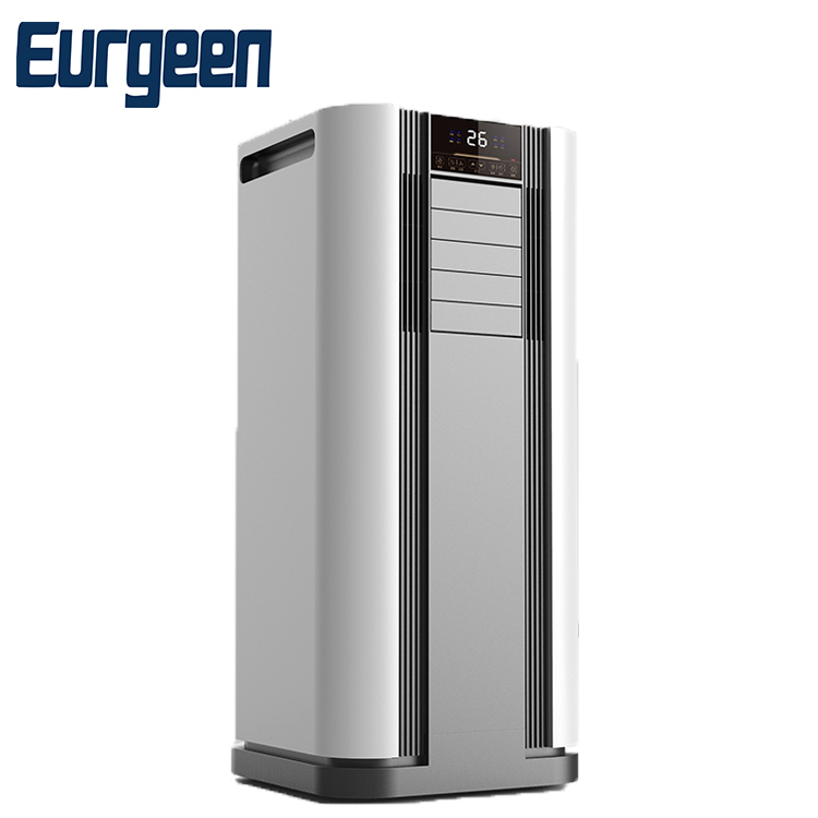 Портативный охладитель кондиционера 9000BTU R410A напольный монтажный Eurgeen 1085W 2450W 2650W 25kg 4.1A 5.2A 910W