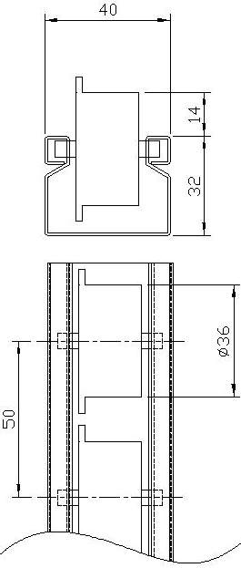ABS/PE колеса роликовая дорожка с колесом для открывающего механизма раздвижных стеллажная система KJ-2047