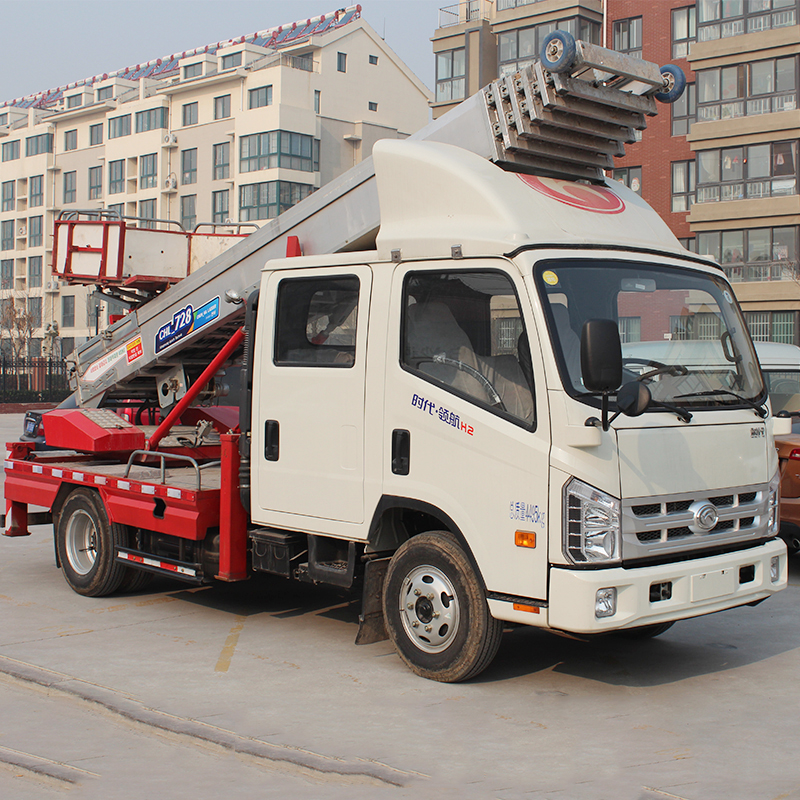 Hydraulic lift platform truck vehicle mounted aerial work platform