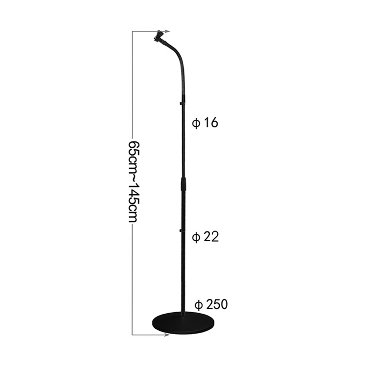 Тяжелая круглая подставка для микрофона gooseneck