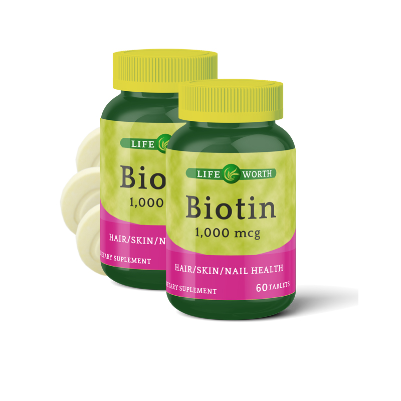 Таблетки с витамином В Lifeworth biotin