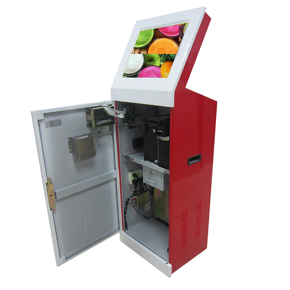 Infrared custom touch mall self service kiosk with receipt printer