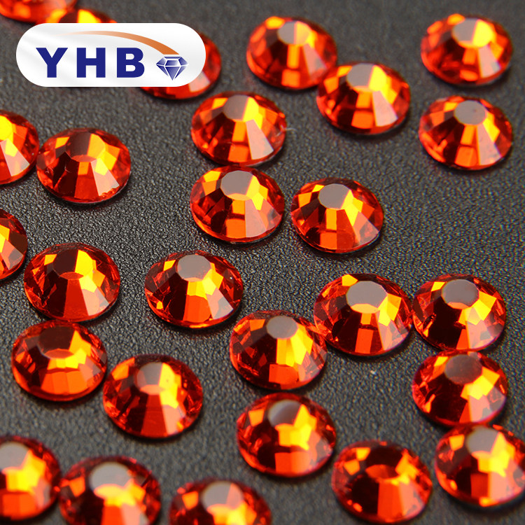 Австрийские хрустальные стразы YHB, Прямая продажа с завода, стразы горячей фиксации с плоской задней стороной