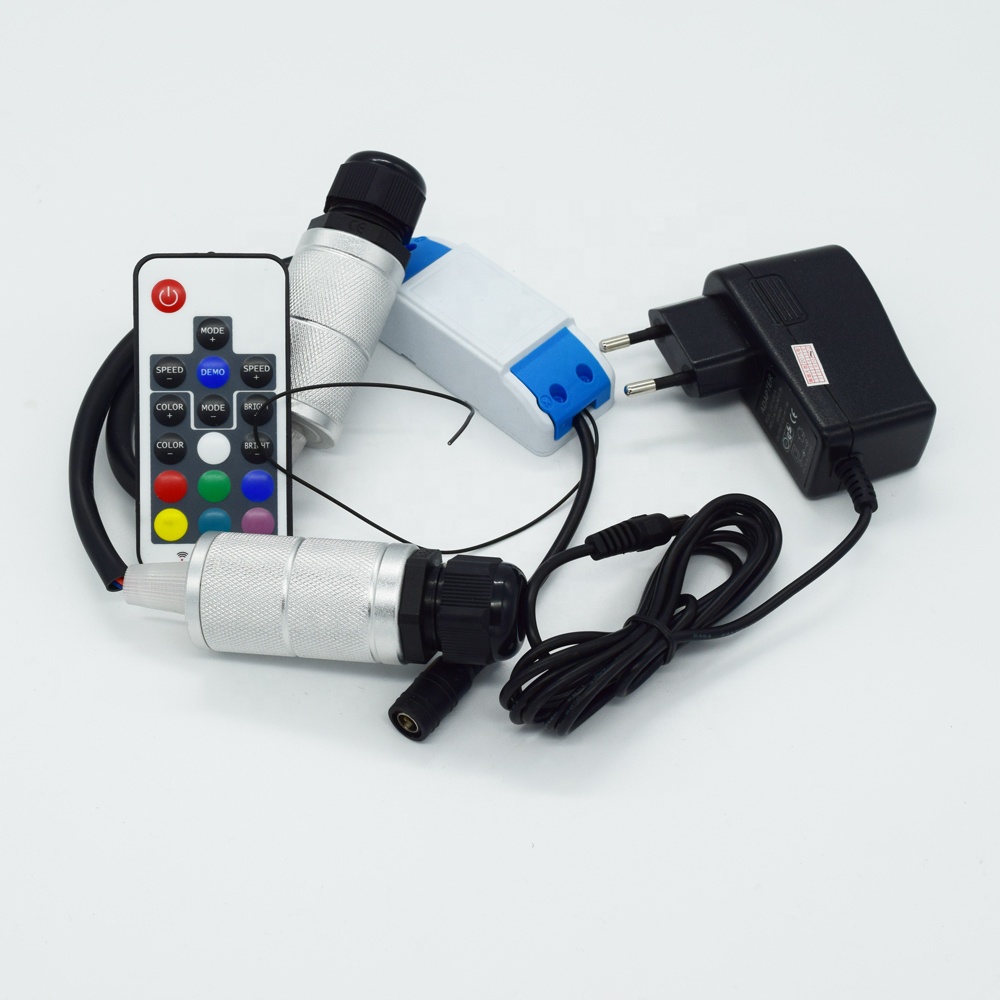 12V 3W RGB смешивающий цвет мини волоконно-оптический генератор для использования в автомобиле