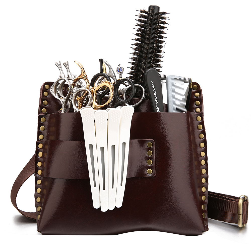 Сдвига чехол Парикмахерская Ножницы Чехол haistylist поясная держать 9 ножницы парикмахера кобура