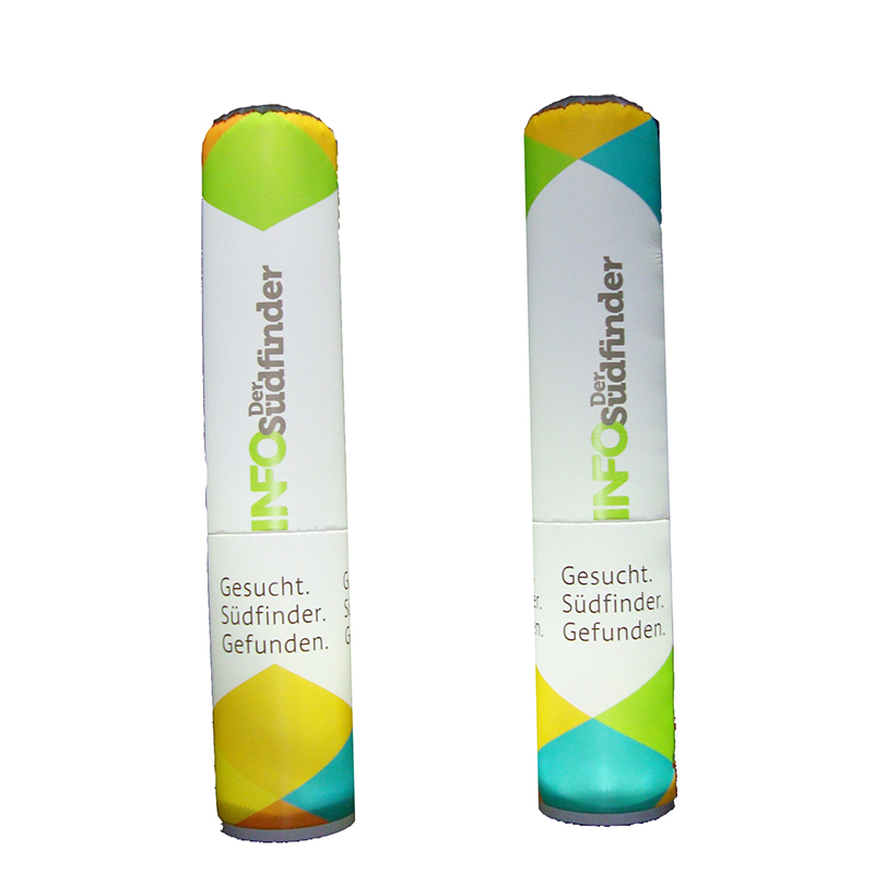 Inflatable pillar airtight pillars with the open bottom and 2.4m tall 84cm along the inside bottom edge