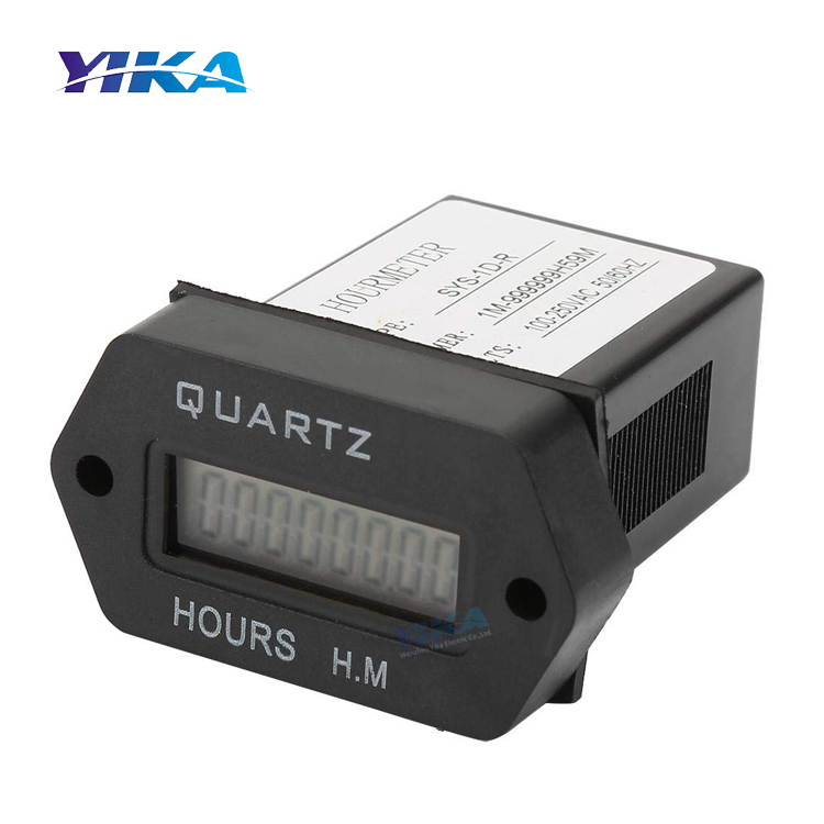 Промышленный цифровой ЖК-дисплей YIKA SYS-1D-R 100V-250VAC, электронный таймер, счетчик времени со скапливанием времени