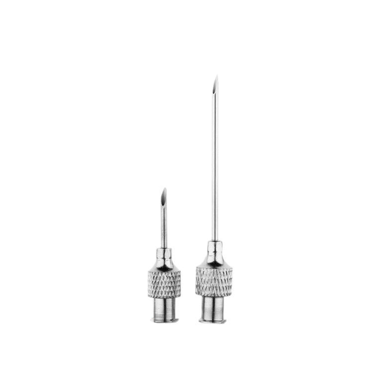 Veterinary needle Copper round knurled hub needles