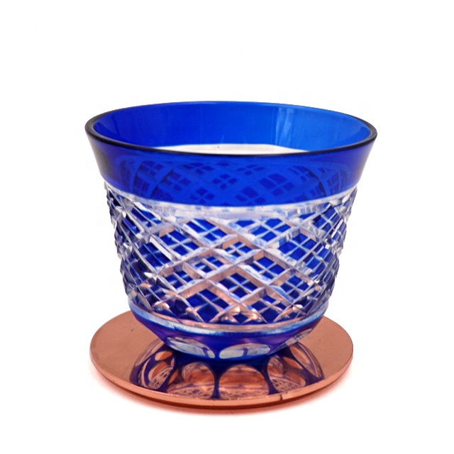 Edo Kiriko Japanese Popular Hand Cut Glass Sake Tea Cup for gift