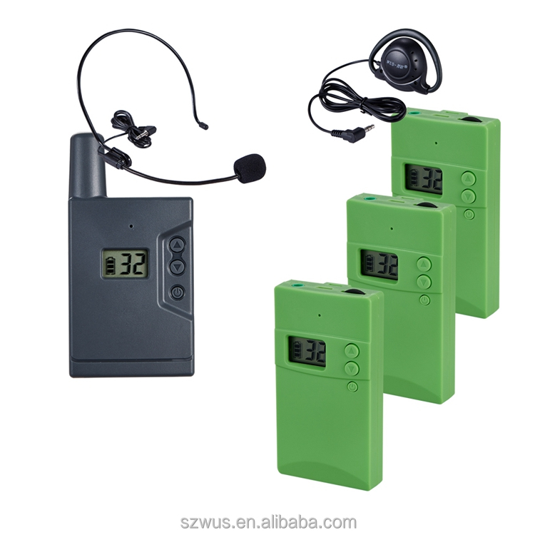 Новый UHF частот 863 ~ 865 МГц Беспроводная туристичекая система направляющих для туристических, конференц-зал и прием экскурсовод