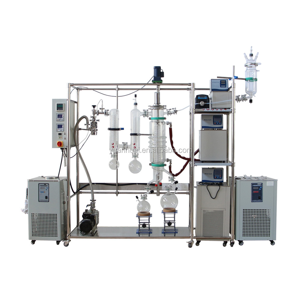 Hemp oil distillation machine fish oil distillation machine wiped film molecular distillation
