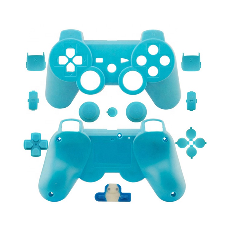 Матовый синий Сменный Чехол для геймпада для контроллера PS3