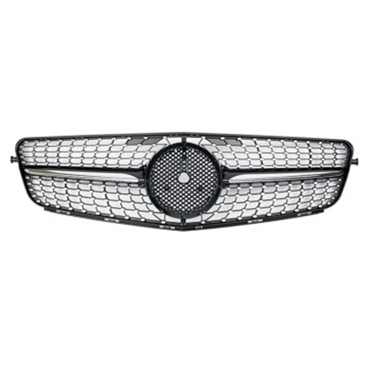 Черный или серебристый передний решетчатый гриль для Benz C Class 08-13 W204 diamond style
