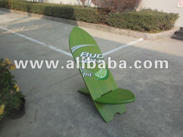 wood surfboard chair